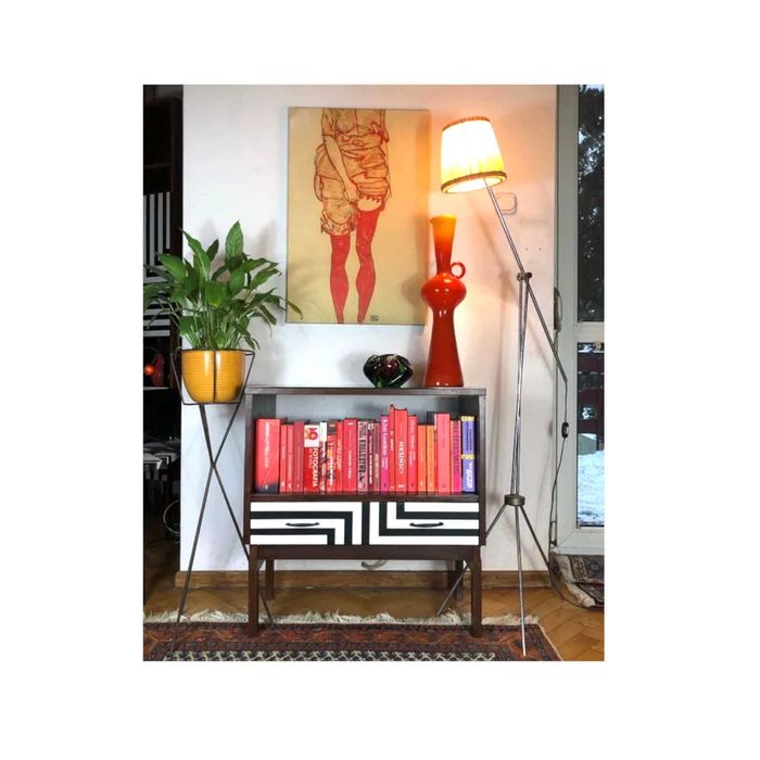 Stolik RTV  szafka biblioteczka komoda gramofon vinyle vintage prl