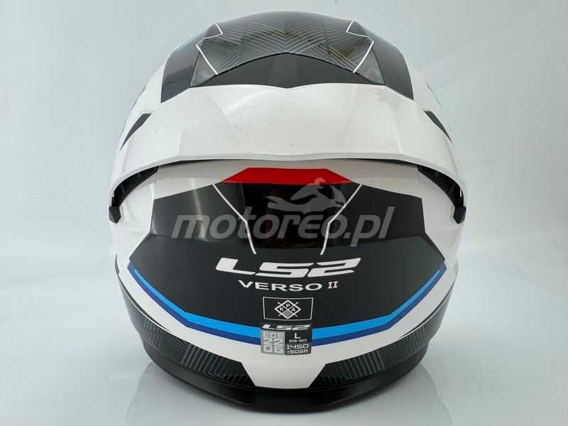 WYPRZEDAŻ Kask Otwarty Blenda LS2 OF618 VERSO 2 AIR White Red Blue