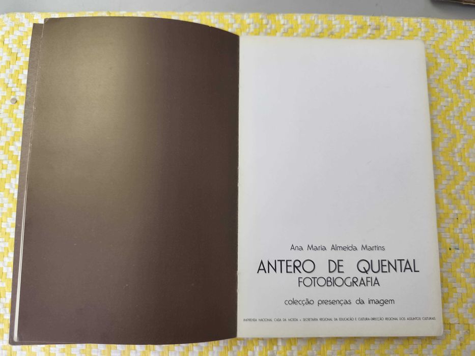 Antero de Quental - Fotobiografia –
Ana Maria Almeida Martins
