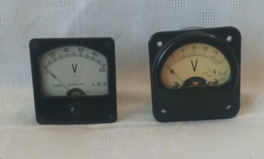 Амперметри, вольтметри, вимірювальні головки