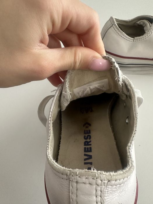 Converse Chuck Taylor All Star – skórzane trampki unisex białe