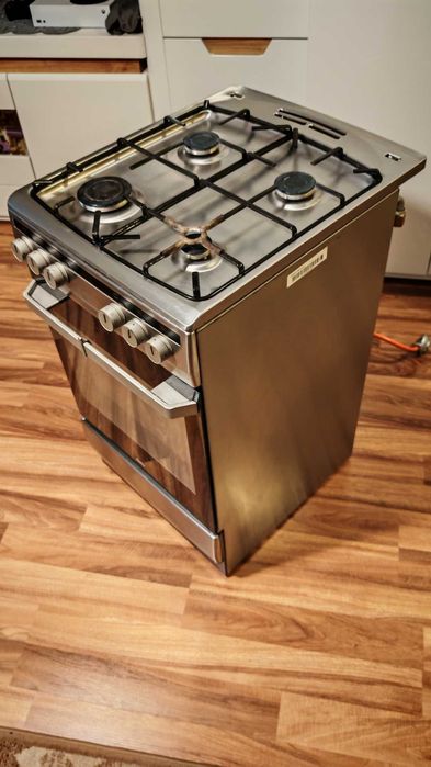 Kuchnia AMICA gazowo-elektryczna 50cm INOX + 2 butle
