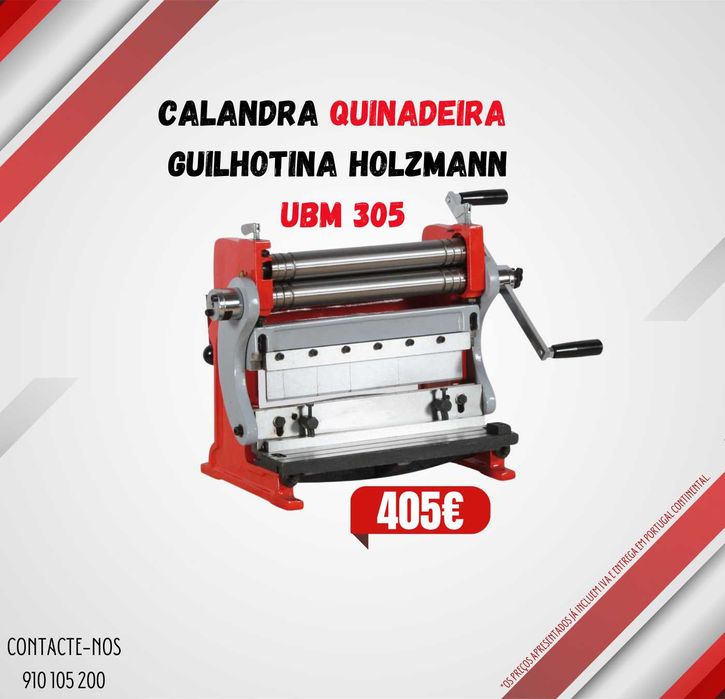 Calandra + Quinadeira + Guilhotina HOLZMANN 3 em 1 JL20