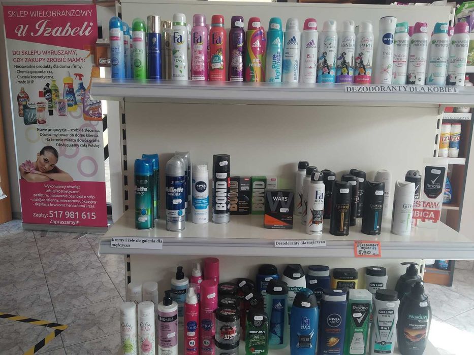 Regały Gondola sklepowa w kolorze białym - 1 regał podwójny