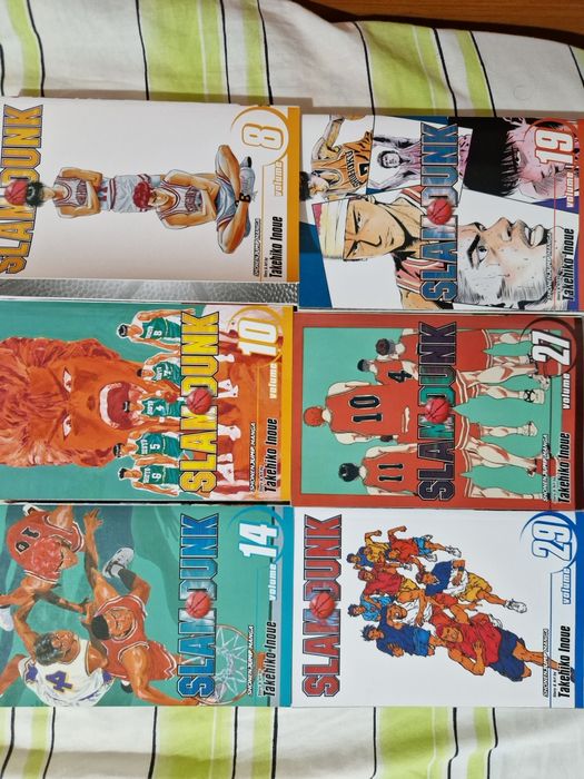 Manga SlamDunk vol.8, 10, 14, 19, 27, 29