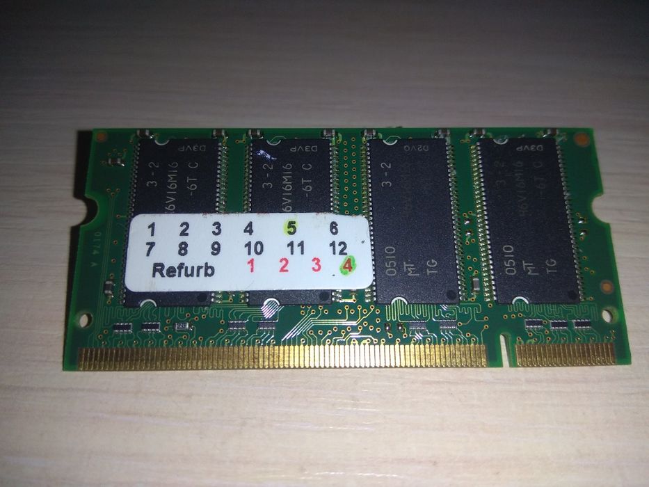Оперативная память SO-DIMM DDR 256MB для ноутбука