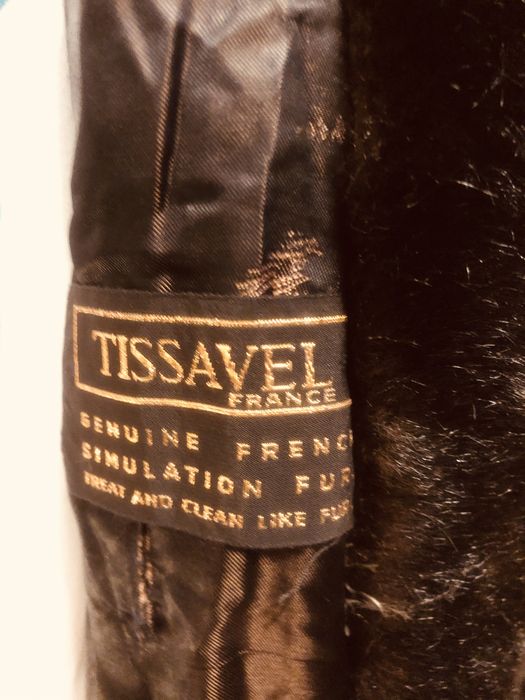 Futro płaszcz brązowe