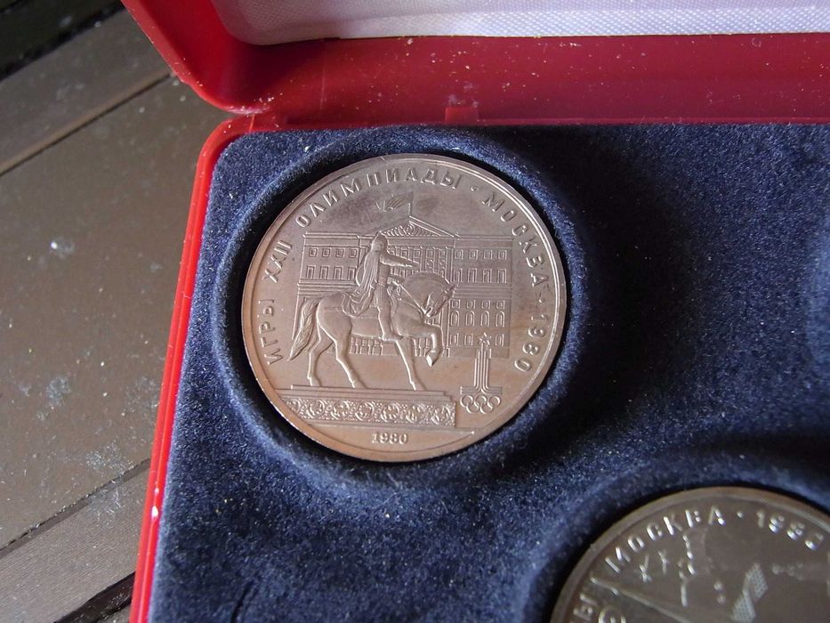 ZSRR 1 rubel Olimpiada Moskwa 1980.Komplet 6szt.TOP!