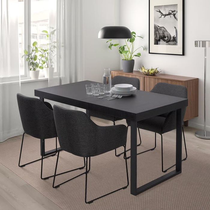 Ikea TARSELE
Ikea Tarsele Stół rozkładany,fornir/czarny, 150/200x80 cm