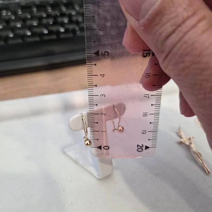 Rezereacja kolczyki clasyczne kuleczki 585