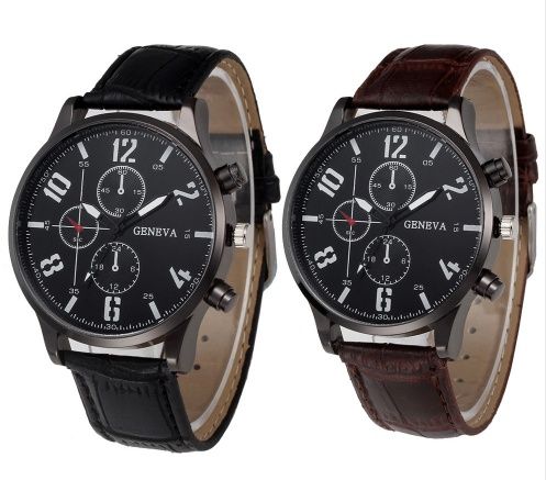 NOWY stylowy zegarek męski kwarcowy marki GENEVA.