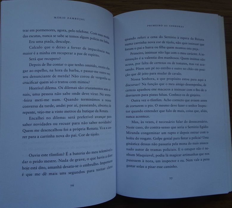 Primeiro As Senhoras de Mário Zambujal