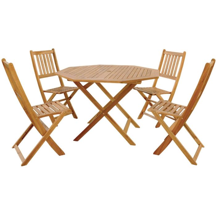 Conjunto de Mesa de Jardim 4 Cadeiras + 1 Cadeira Extra