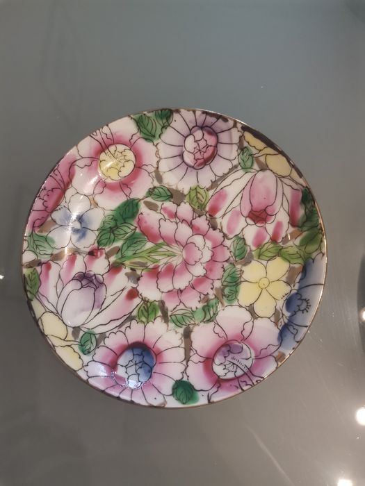 Conjunto chavena e pires Fabricado em Macau