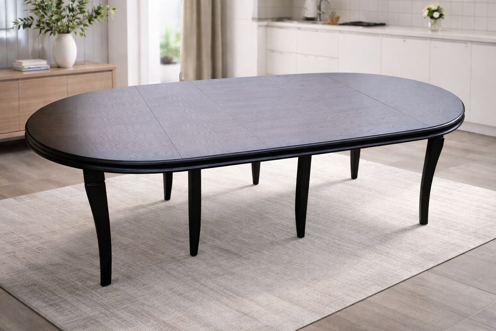 Stół okrągły rozkładany do salonu 140cm/340cm