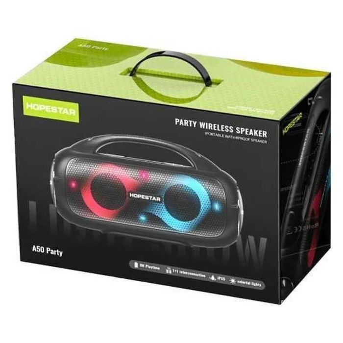 Колонка 80W Hopestar A50 Party гучна бас RGB