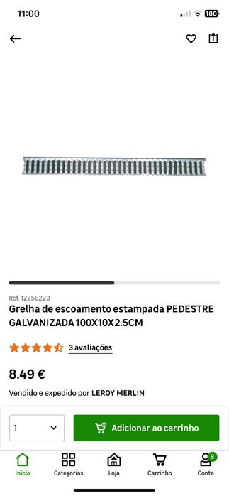 Grelha de chão galvanizada NOVAS