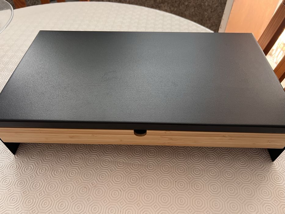 ELLOVEN Suporte do monitor c/gaveta, antracite