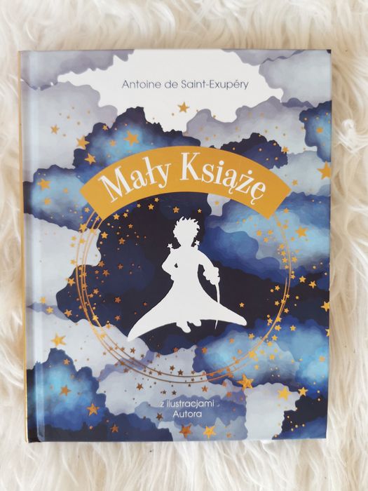 nowa książka Mały Książę z ilustracjami złote brzegi piękna prezent