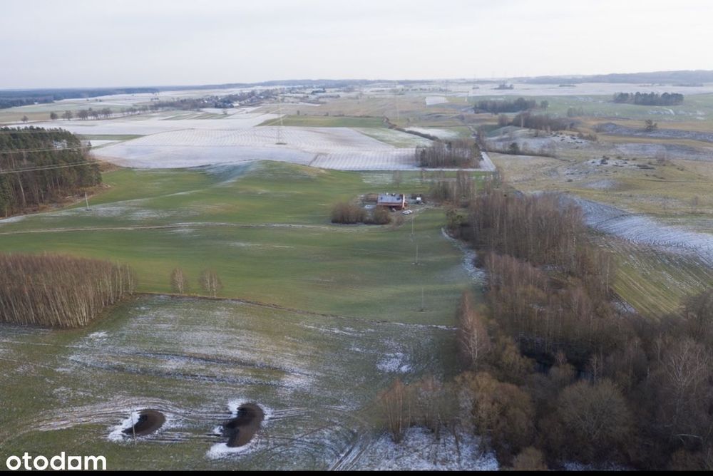 Malownicza siedlisko - działka 9,75 ha z domem 200 m²