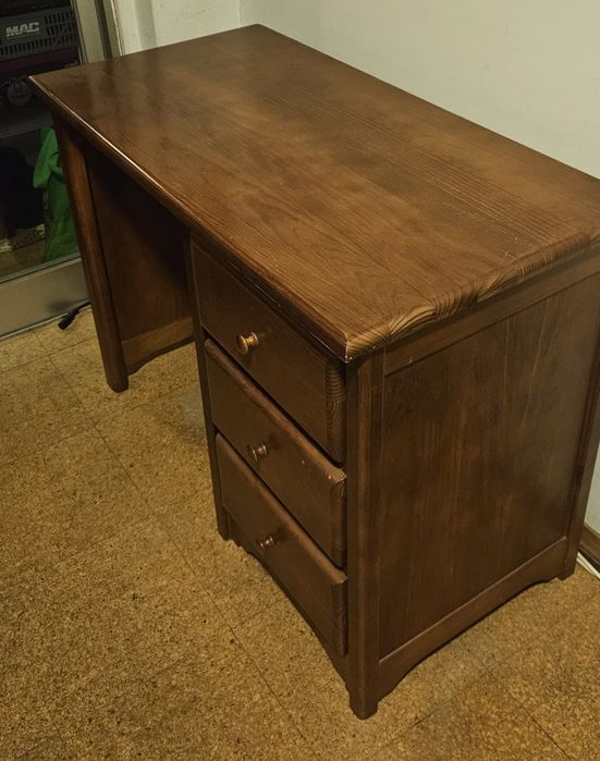 Secretaria madeira pinho mel