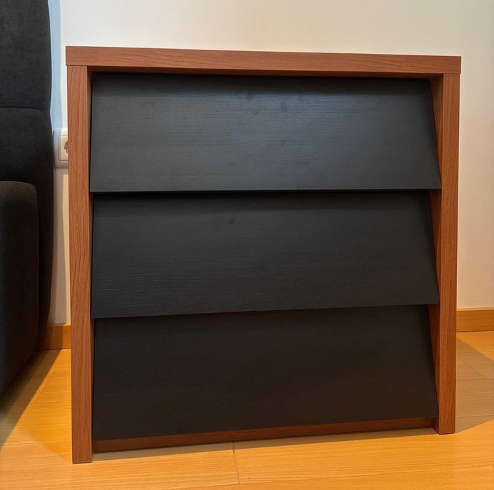 Conjunto Quarto Completo JOM Lagoa - COMO NOVO - Madeira e Preto