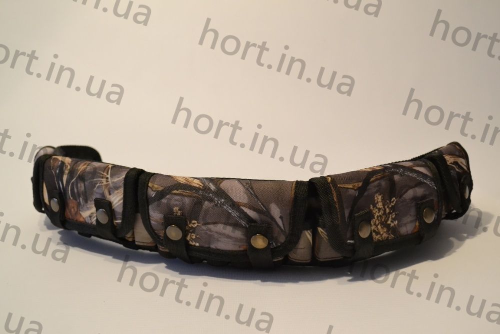 Патронташ поясной на 24 патрона закрытый камуфляжный качественный