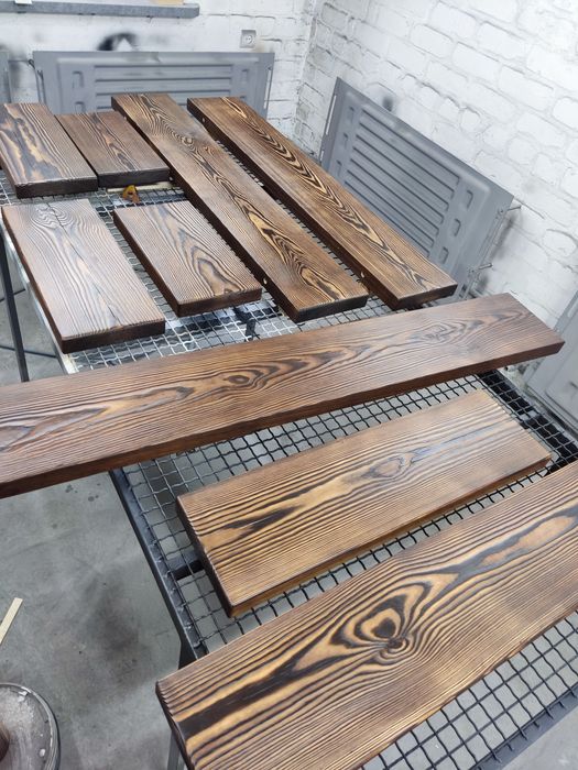 Настінні полички / полки настенные / полиці лофт з масиву дерева