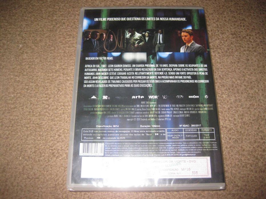DVD "Ecos do Corredor da Morte" de Oliver Schmitz/Selado!
