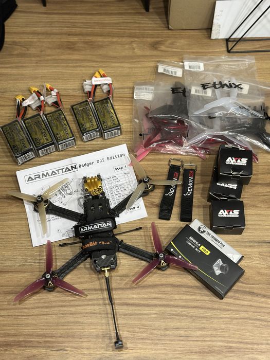 dron fpv 5' na 6s wizja cyfra rama Armattan Badger + 5 baterii 6s