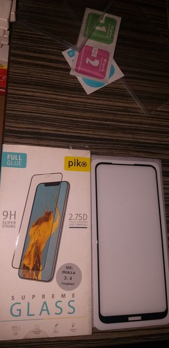 Oppo A76,А96 Защитное Стекло Full Glue Олеофобное покрытие 9H