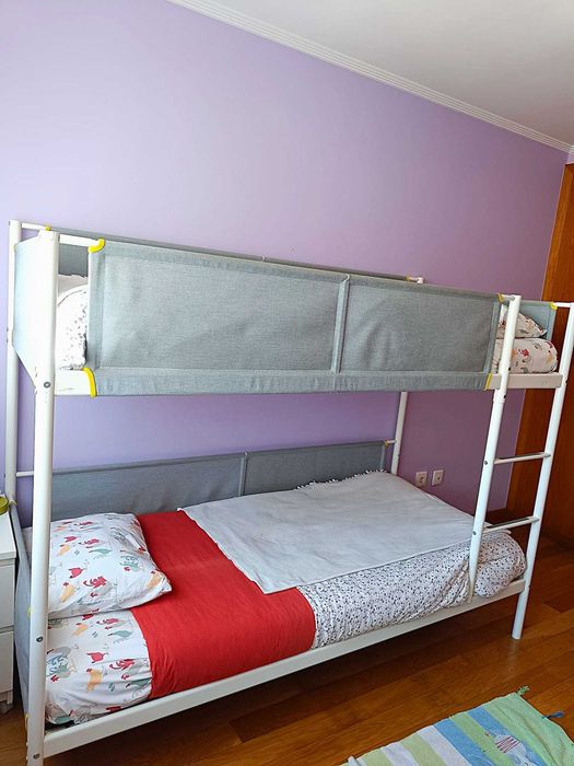 Beliche IKEA VITVAL branco/cinzento, como novo