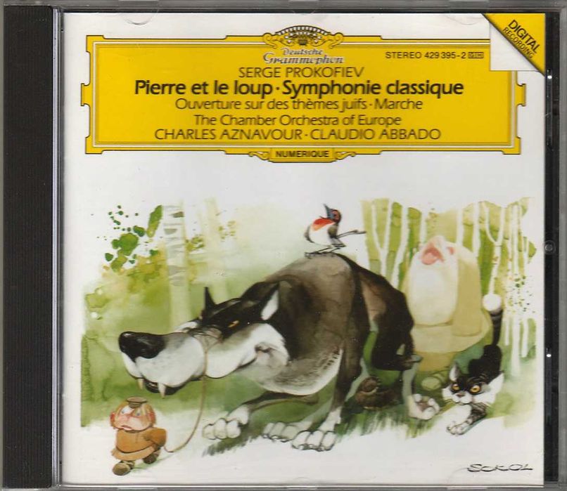 CD Prokofiev - Pedro e o Lobo + Sinfonia Clássica + Abertura sobre Temas Hebraicos + Marcha Op.99