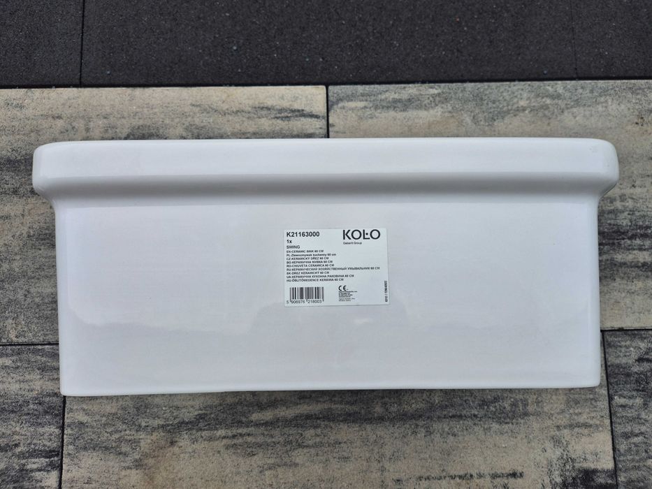 Zlew ceramiczny KOŁO Swing 60x45 cm - nowy K21163000