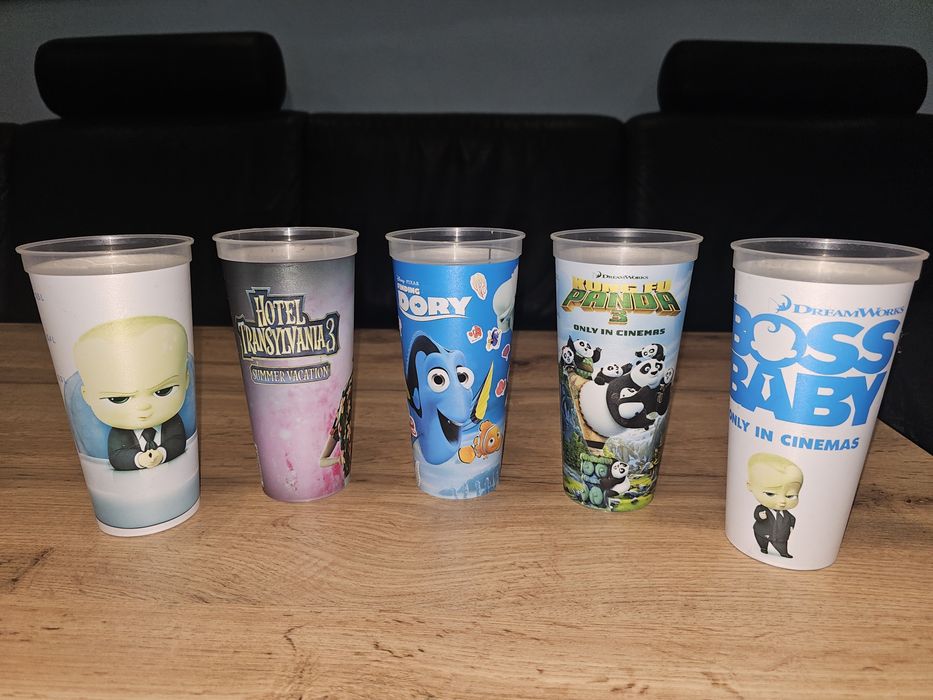 Kubki Kungfu Panda Dzieciak rządzi x2 Gdzie jest Nemo hotel transylwan