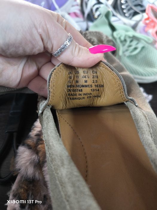 Туфлі лофери чоловічі замша р. 44,5(29,5см)