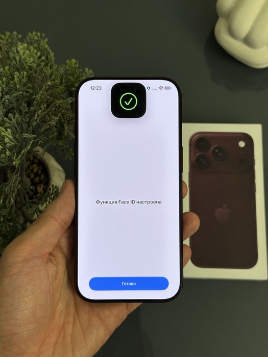 Як новий iPhone 18 Pro 256gb Burgundy Neverlock АКБ 100% Айфон фізсім гарантія