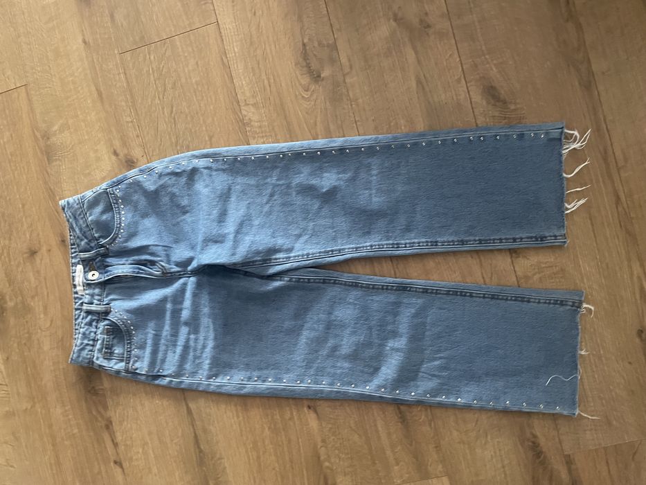 Reserved jeansy z cyrkoniami 152 nowe