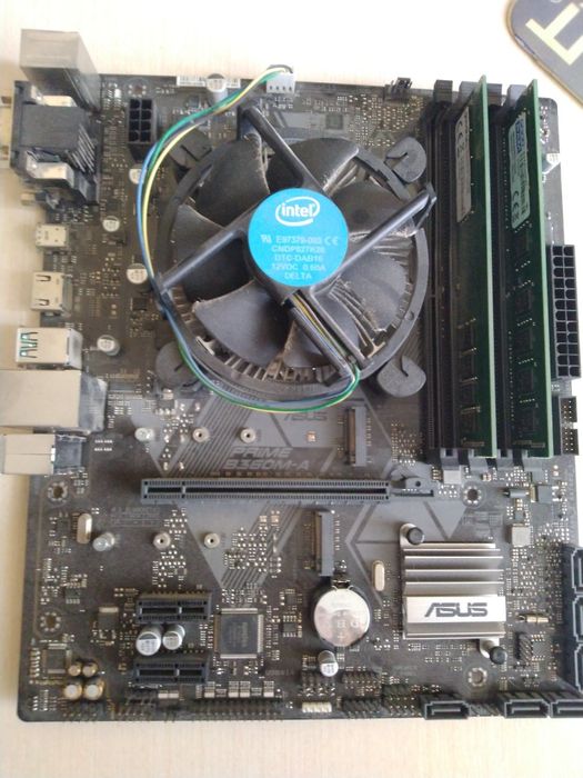 Материнская плата с процессором и озу
