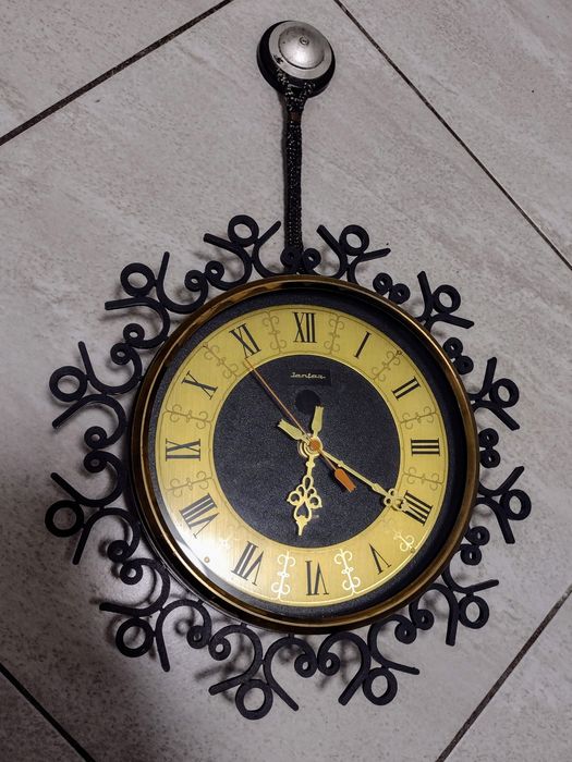 Zegar ścienny JANTAR -Vintage PRL / produkcja ZSRR