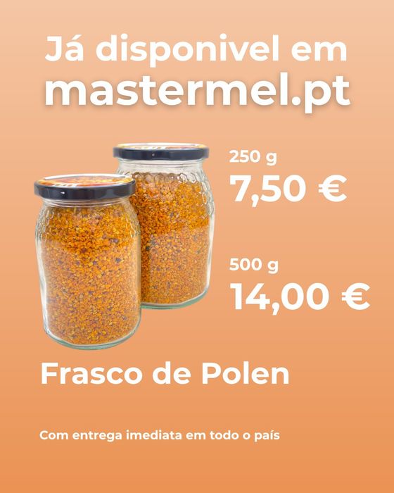 Frasco de 250g/500g  pólen
