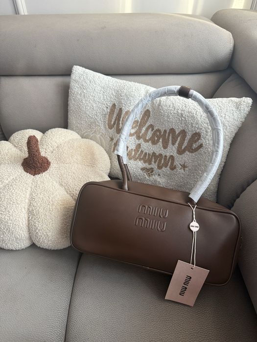 Torebka MIU MIU Beau Leather Bag brąz, coffee Jesień hit!!!