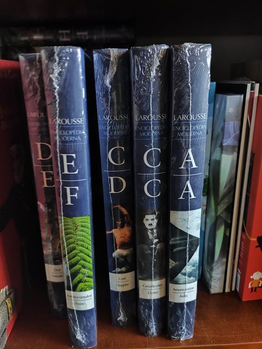 Enciclopédia larousse enciclopédia moderna coleção completa 18 volumes