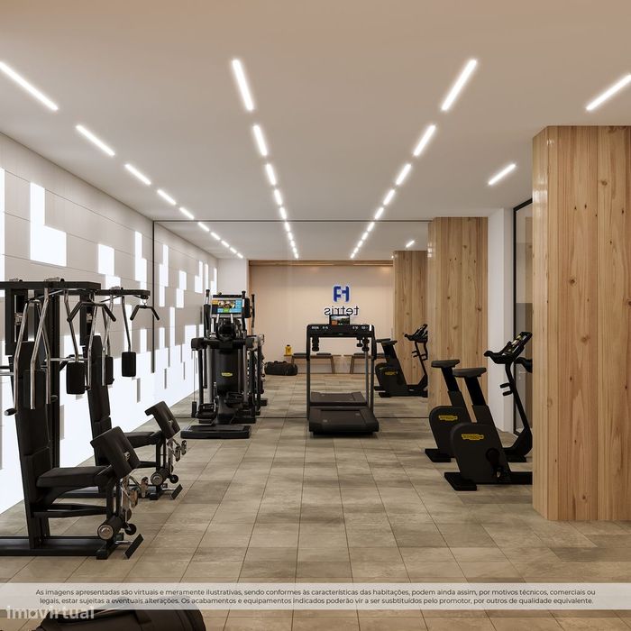 T0 novo com gym e garagem em Vila Nova de Gaia