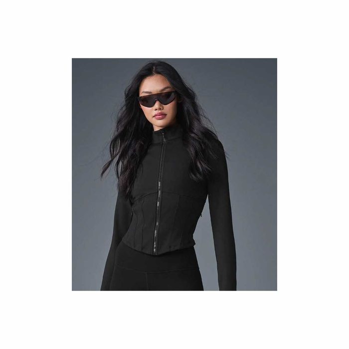 Куртка Alo Yoga Airbrush Corset Full Zip Jacket Black