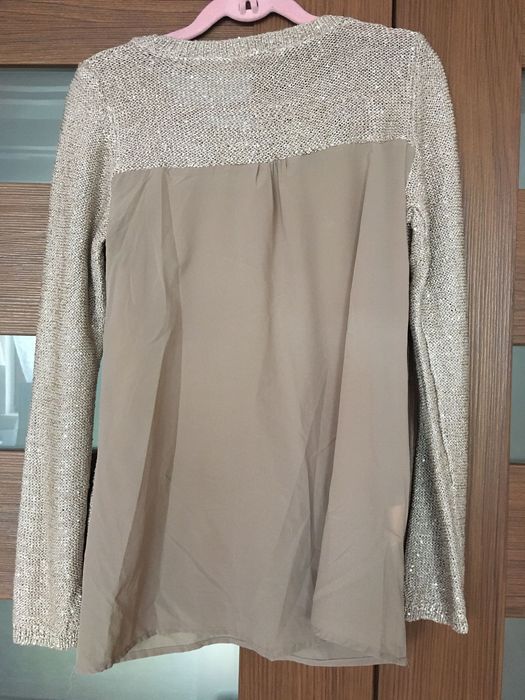 Sweter złoty marki Promod