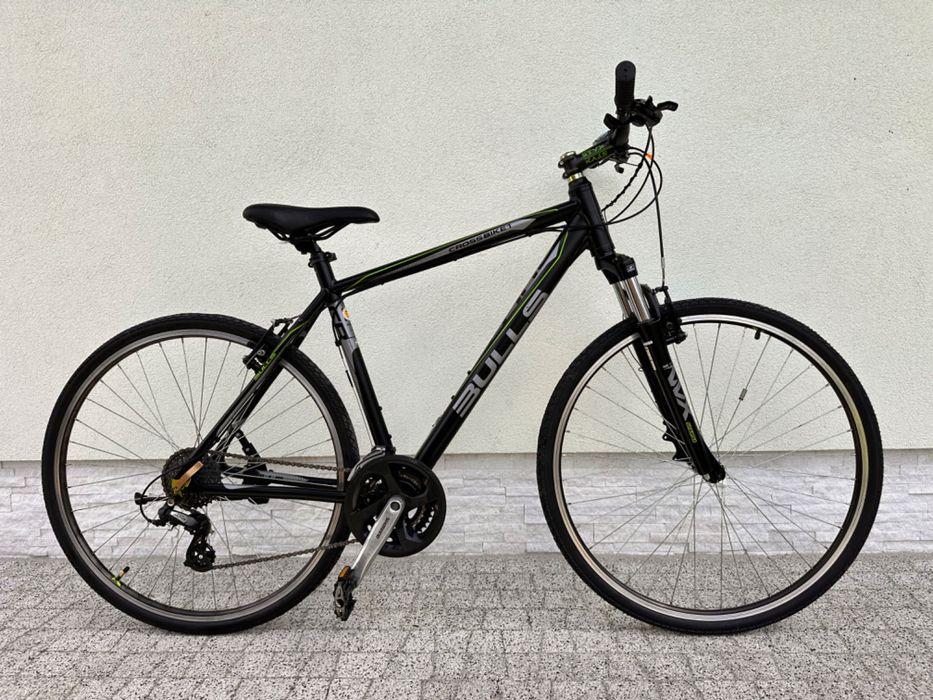 Rower BULLS - crossowy, koła 28, aluminiowy, amortyzacja, Shimano altus