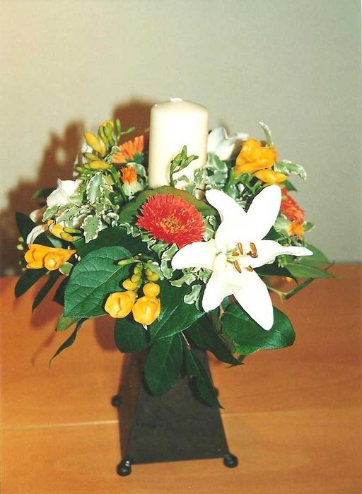 Candelabros em metal