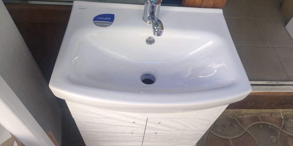 Мойдодыр( тумбочка с умывальником)- Cersania 50  в ванну