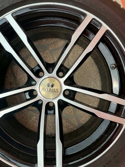 Conjunto de 4 Jantes Aversus 18” com Pneus Viking 245/45 R18 Semi-Usados